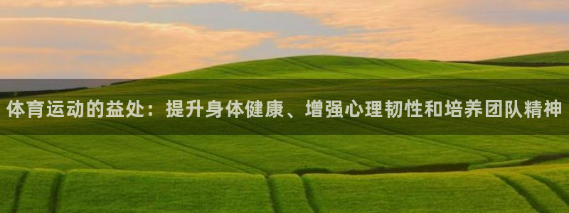 球王会体育：体育运动的益处：提升身体健康、增强心理韧性和培养团队精神