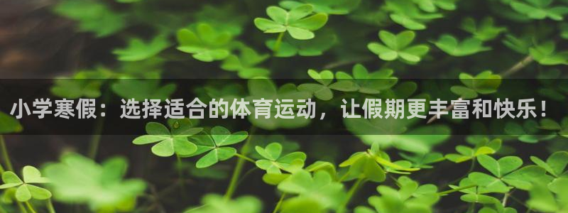 球王会体育：小学寒假：选择适合的体育运动，让假期更丰富和快乐！